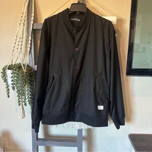 Five Four Men’s Black Button Up Bomber Jacket Size XL